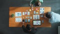 Manager take a note in sticky note while team working on Ui design. Convocation. Royalty Free Stock Photo