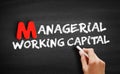 Managerial Working Capital text on blackboard