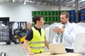 managers and workers in the logistics industry talk about working with chemicals in the warehouse