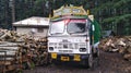 Indian truck at the sawmill