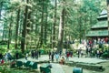 MANALI, INDIA - DECEMBER 9 Tourist come See the sacred Hidimda Devi Temple in Shimla, Kullu, Himachal Pradesh, noerthern India, As