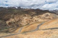 Manali Leh highway with Himalaya mountains in summer season, Leh Ladakh, north India Royalty Free Stock Photo