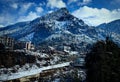 Manali mountains after snow fall looks so beautiful Royalty Free Stock Photo