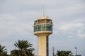 Beautiful building and the coffee house tower in Prince Khalifa Bin Salman Park