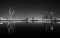 A beautiful view of Bahrain skyline during night Royalty Free Stock Photo