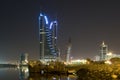 Manama cityscape - night scene Royalty Free Stock Photo