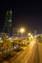 Manama cityscape - night scene Royalty Free Stock Photo