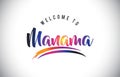 Manama Welcome To Message in Purple Vibrant Modern Colors.