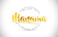 Manama Welcome To Word Text with Handwritten Font and Golden Tex