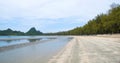 The Sand Beach,Manao bay in thailand Royalty Free Stock Photo