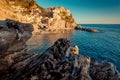 Manarola, Cinque Terre Italian Riviera Liguria, Italy famous italian travel destinations Royalty Free Stock Photo