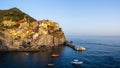 Manarola Cinque Terre at sunset Panorama