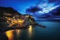 Manarola at night Royalty Free Stock Photo