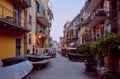 Manarola town street in Cinque Terre region, Italy