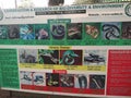 Manas National Park board showing different types of snakes present there .