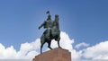 Manas statue in central Bishkek town of Uzgen in Osh Region, Kyrgyzstan