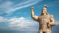 Manas statue in town of Uzgen in Osh Region, Kyrgyzstan