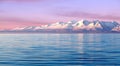 Manasarovar lake at sunrise in Western Tibet Royalty Free Stock Photo