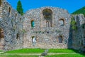 Manasija monastery in Serbia during a sunny day