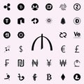 manat icon. Crepto currency icons universal set for web and mobile