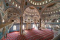 Manavgat, Turkey - August 28 2020: Central Mosque complex, Interior, carpets and traditional patterns Magnificent mosque Merkez Royalty Free Stock Photo