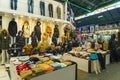 10.11.2022 Manavgat, Turkey - Bazaar. Clothes dummies presenting various colourful pieces of clothing for autumn and