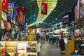 10.11.2022 Manavgat, Turkey - Bazaar. Famous Turkish marketplace for tourists and locals. Food market, clothing market