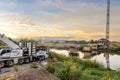 Manawatu Old Bridge Removeal Sunrise