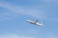 Flybe Bombardier Dash 8 Q400 soon after take off at Manchester Airport