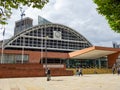 Manchester central railway station building front facade now a exhibition and conference center home to the Conservative party