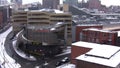 Manchester city centre in winter