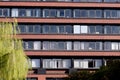 Manchester England office windows, building facade