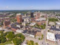 Manchester downtown aerial view, NH, USA