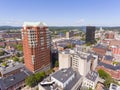 Manchester downtown aerial view, NH, USA Royalty Free Stock Photo