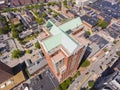 Manchester downtown aerial view, NH, USA Royalty Free Stock Photo