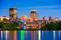 Manchester, New Hampshire Skyline Royalty Free Stock Photo