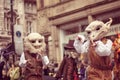 Manchester parade. People dressed as fairytale characters. Royalty Free Stock Photo