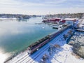 Manchester by the Sea aerial view, MA, USA