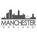 Manchester Silhouette Design City Vector Art