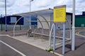 covered area to lock peddle cycles when using the public tram into Manchester