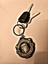 Manchester United keychain Royalty Free Stock Photo