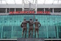 The Manchester United Old Trafford Stadium