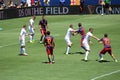 Manchester United vs. Barcelona at the International Champions Cup Royalty Free Stock Photo