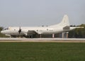 P-3C `Orion` maritim patrol aircraft operated by the german navy take off from Manching airbase