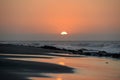 Mancora Beach at sunset
