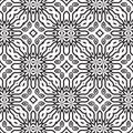 Fantasy seamless pattern with ornamental mandala.