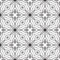 Fantasy seamless pattern with ornamental mandala.