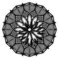 Arabic ornamental round islamic symmetry print template background design element texture