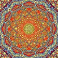 Colorful mandala build with circles Royalty Free Stock Photo