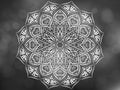 Mandala abstract mystic background with bokeh